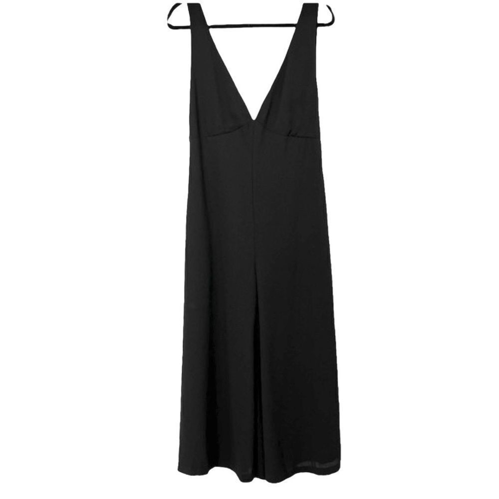 Line‎ & Dot Back V Neck Halter Jumpsuit